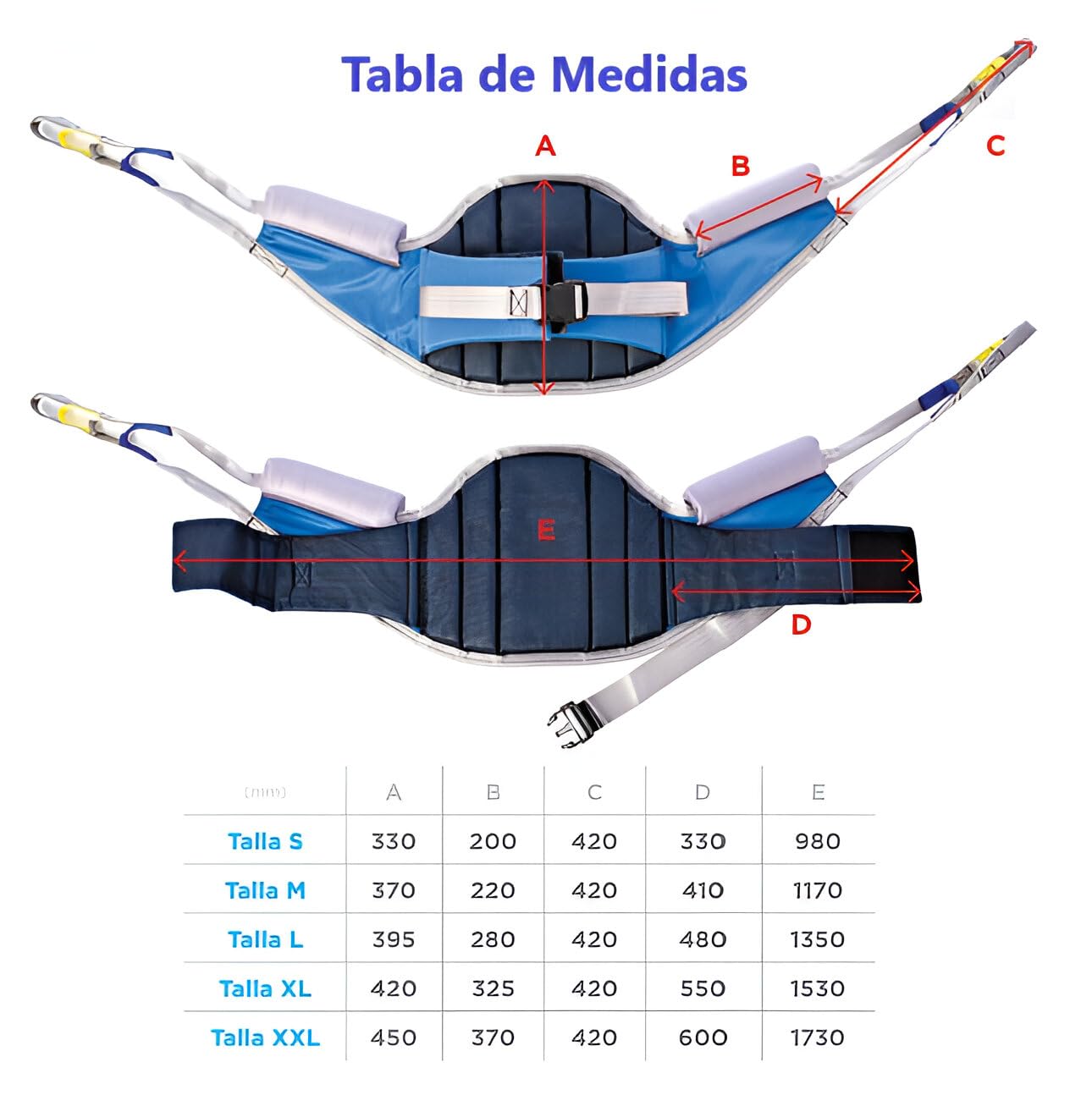 Genérico Arnes Bipedestación TALLA S, Arnes personas bipedestacion, Solmats, Arnes Solmats grúa bipedestación, Arnes grúa Solmats. TALLA S 230 kg