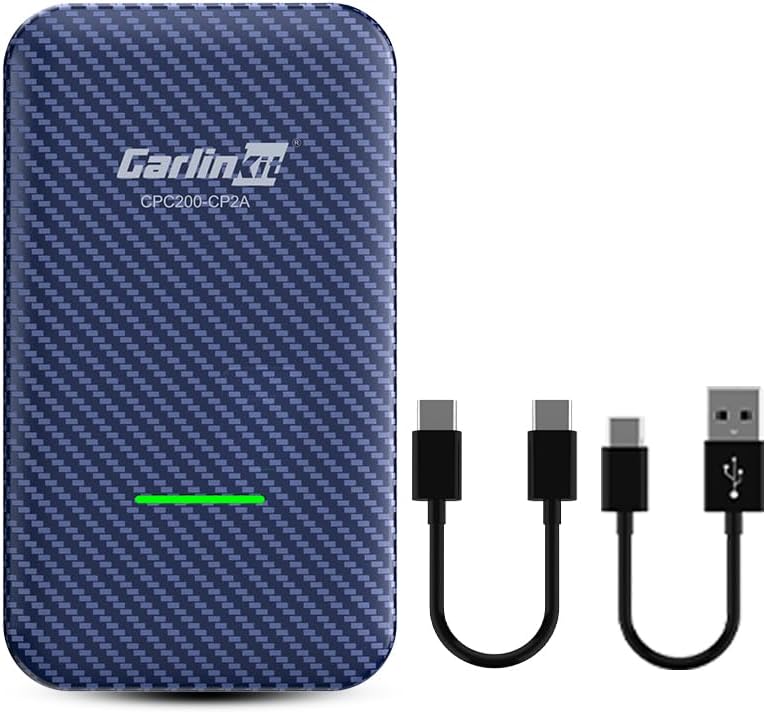 4.0 Wireless Android Auto & CarPlay Adapter, 2-in-1 Plug & Play for Factory Wired Cars, Fast Connection
