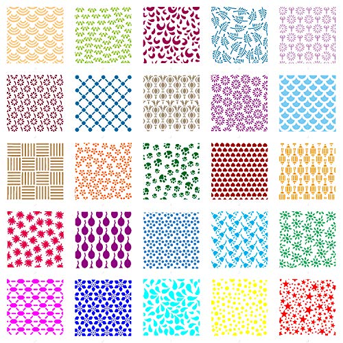 25-pack cookie stencil set for baking gingerbreads cookies cakes scrapbooking decor template mold - Thumbnail 5