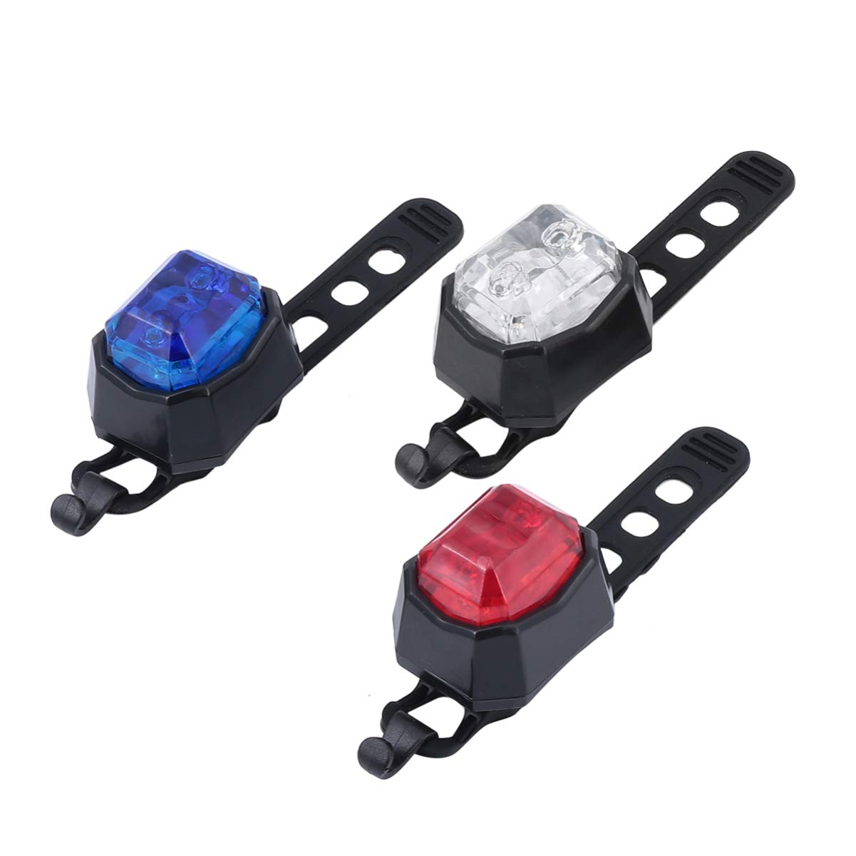 Milisten 3Pcs Bike Tail Lights for Mountain Roads Warning Lights with High Brightness Beads for Night Safety Material for Cycling Adventures