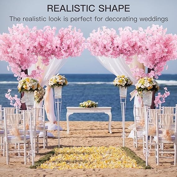 Albero Finto Fiori Di Pesco/Ciliegio - Decorazione Esterna Grande - Foto 11