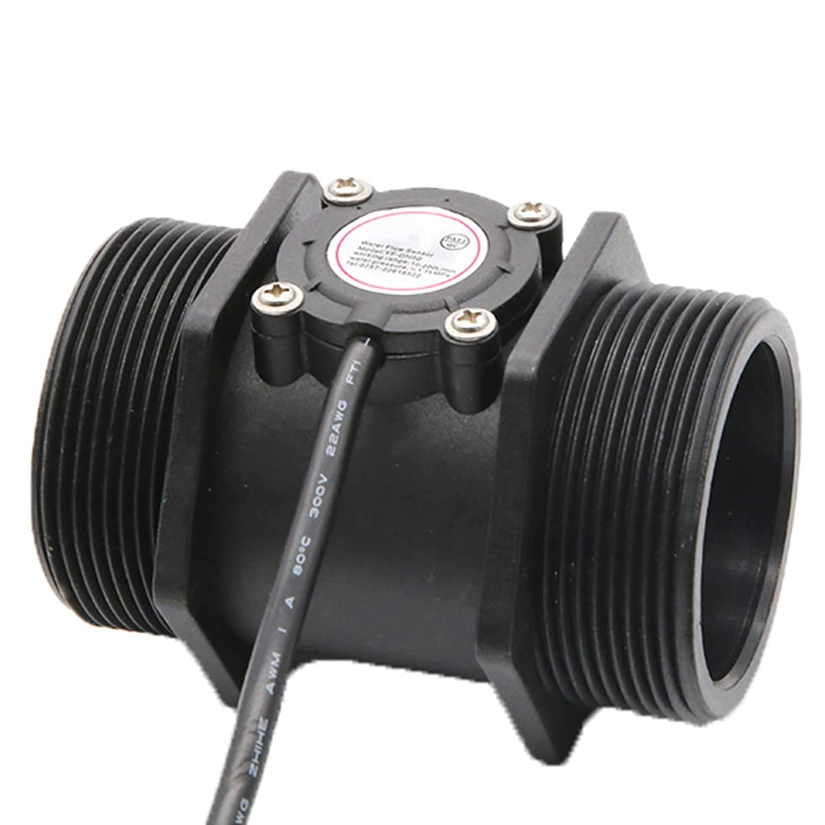 Sensor de flujo de agua, 2 sensores de efecto Hall de 2 pulgadas, contador de caudalímetro de bajo metro, sensor de control de agua, interruptor de flujo de agua, interruptor de sensor de alta