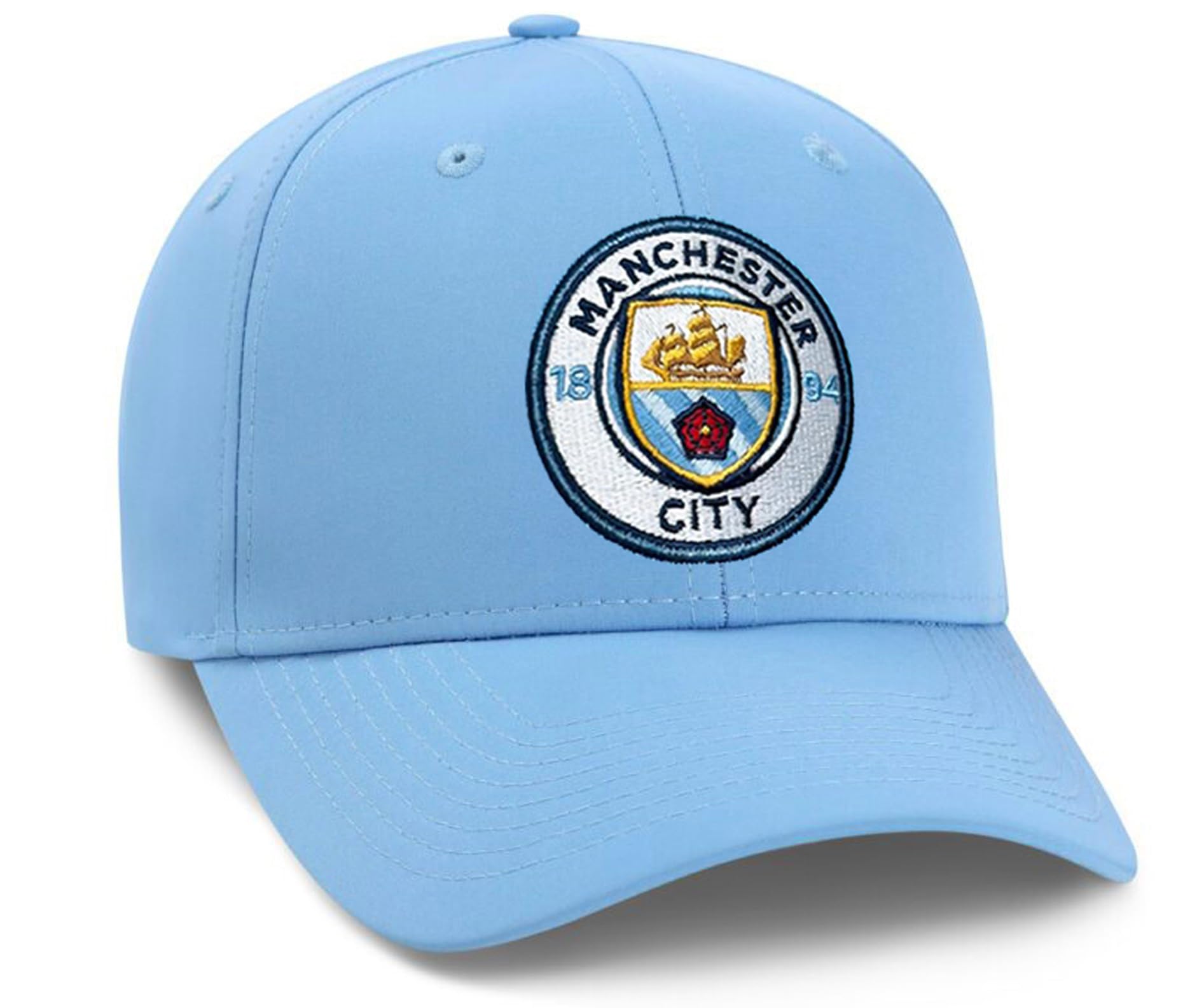 Fan Ink Manchester City Adjustable Snapback Hat, Licnesed M. City Dad Cap. Blue, Blue, One size