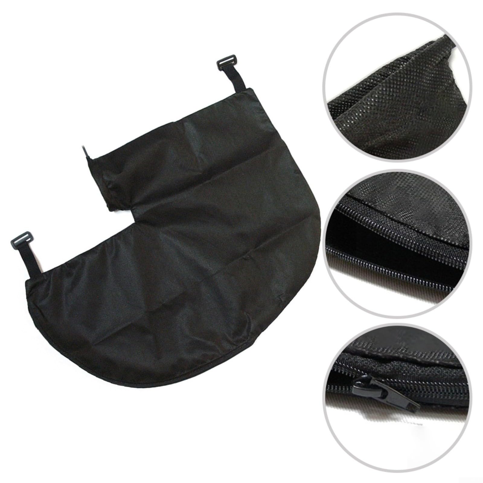 Saco de succión de hojas de 30 cm compatible con Ein-hell GE-CL 36 Li E-Solo y Gardenic Hof 3000 W, tejido no tejido resistente con cremallera para conexiones ovaladas y redondas (2 unidades)
