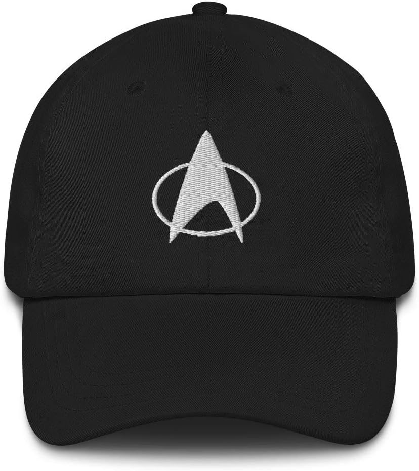 Star Trek: The Next Generation Delta Embroidered Classic Dad Hat, Adjustable Baseball Cap for Men and Women, Officially Licensed Black