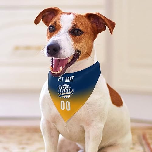 Miniatura 42 de Bandana personalizada para perro de baloncesto para perro, bufanda para mascotas, color del equipo con nombre y número de nombre, regalos