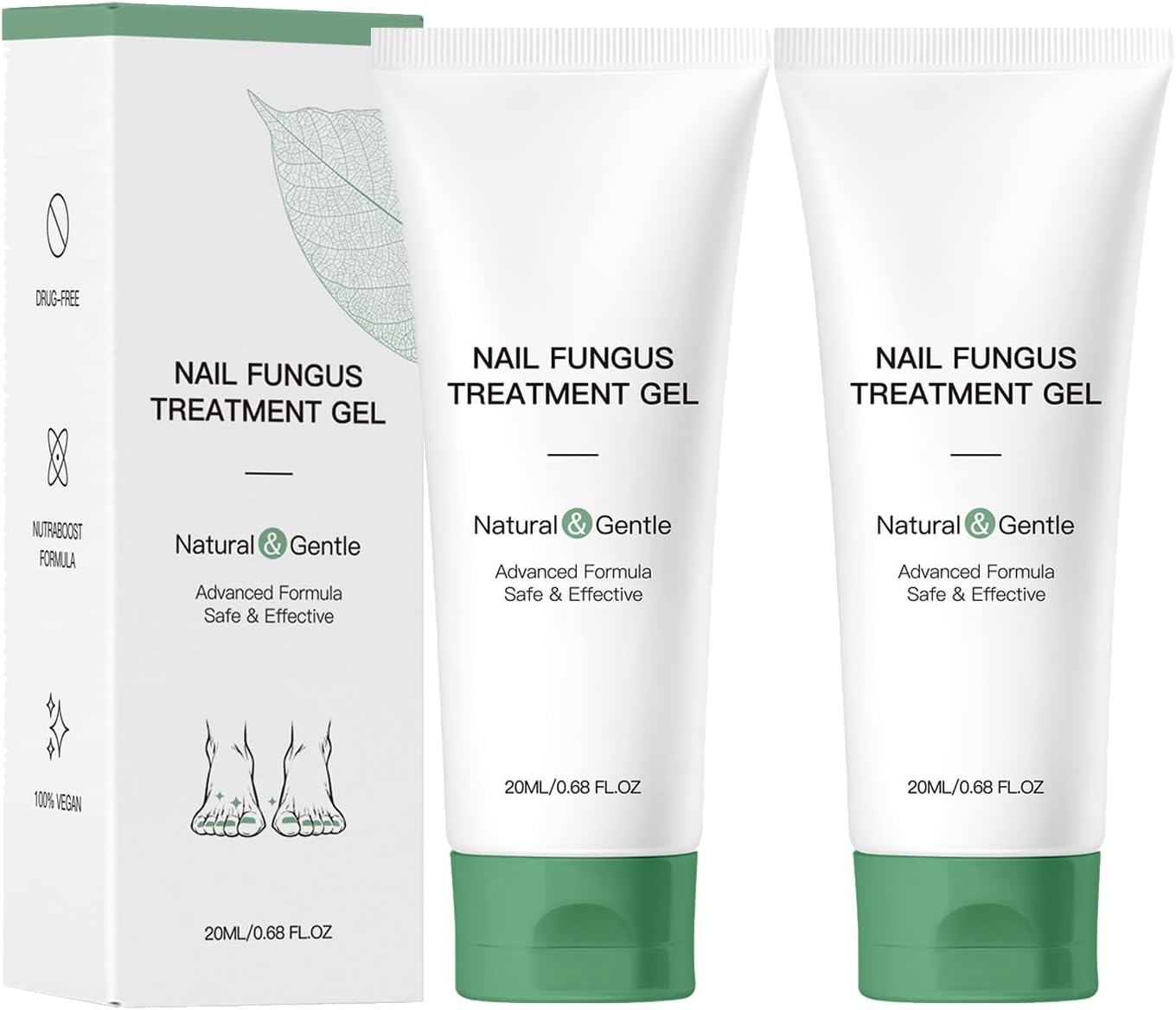 Nutraboost Nail Treatment Gel, Nail Growth Serum for Repair & Strengthener, Multi-Purpose Nail Repair Serum (2)