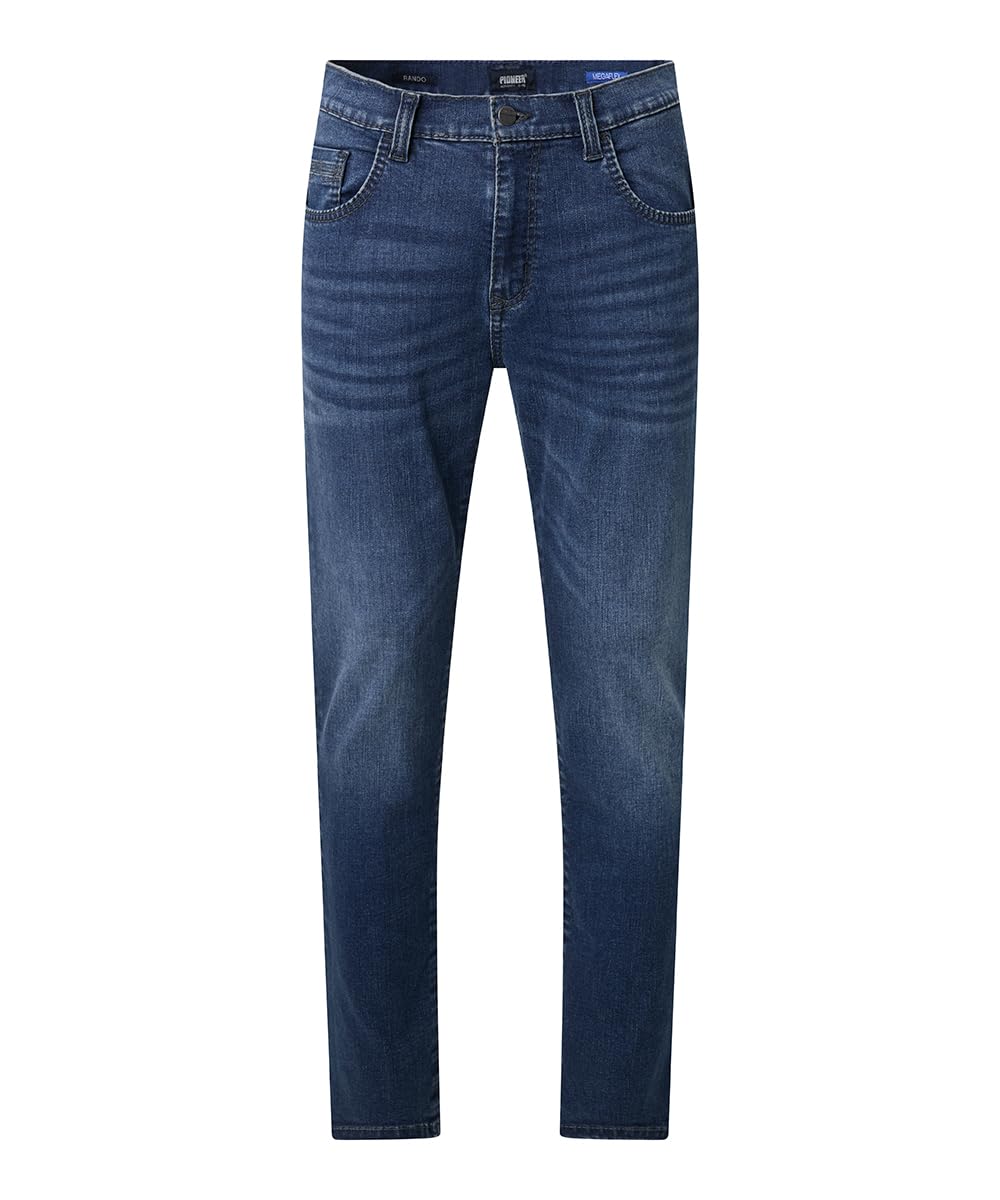 PIONEER AUTHENTIC JEANS Męskie dżinsy Rando | spodnie męskie | Regular Fit | Blue Denim/Washed Washed Washed