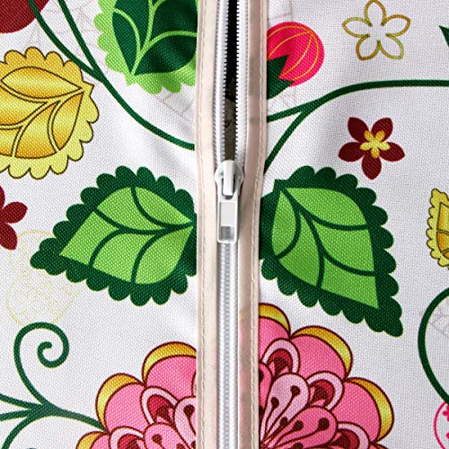 Image of EHouseHome Outdoor and Indoor 60inch Round Tablecloth with Umbrella Hole and Zipper, Waterproof Zippered Patio Cloths, Spring /Summer Table Covers for Backyard Circular Table /BBQs /Picnic