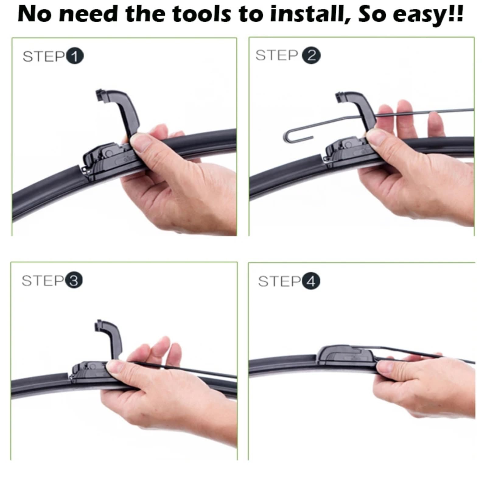 Tergicristallo Anteriore Per Ricambi Auto Per Clio MK2 1998-2005 | Set spazzole tergicristallo anteriori posteriori Kit di aggiornamento 21"21"12" 3 pezzi