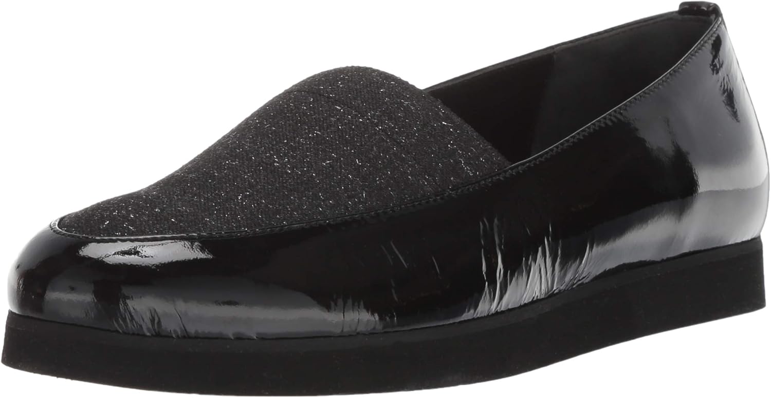 Andre Assous Women's Axel Loafer, black patent, 10 M US