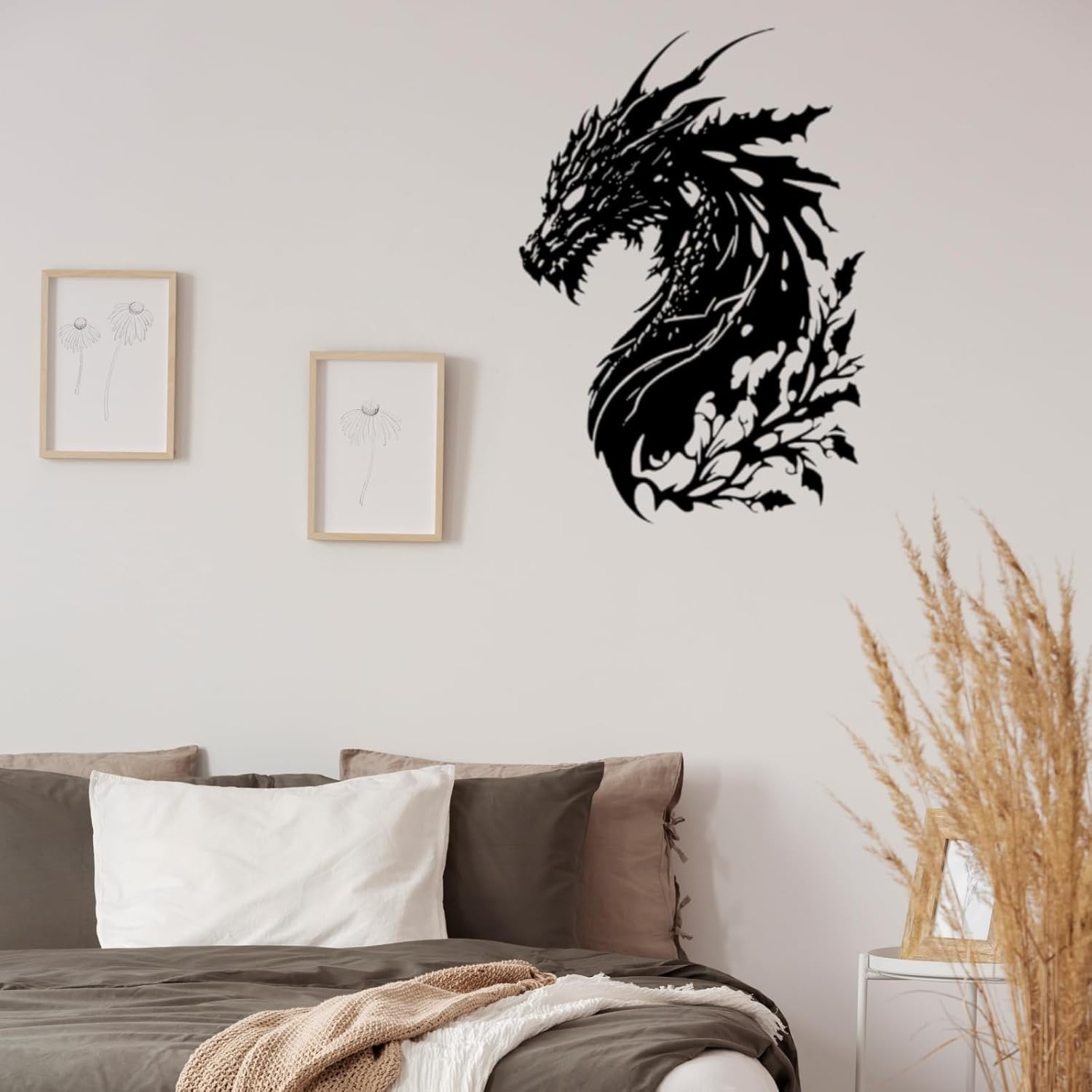 Dragon Metal Wall Decor Medieval Fantasy Art for Bedroom Living Room Office Man Cave, Room Decorations for Men Ideal Gifts for Dragon Lovers - Image 5