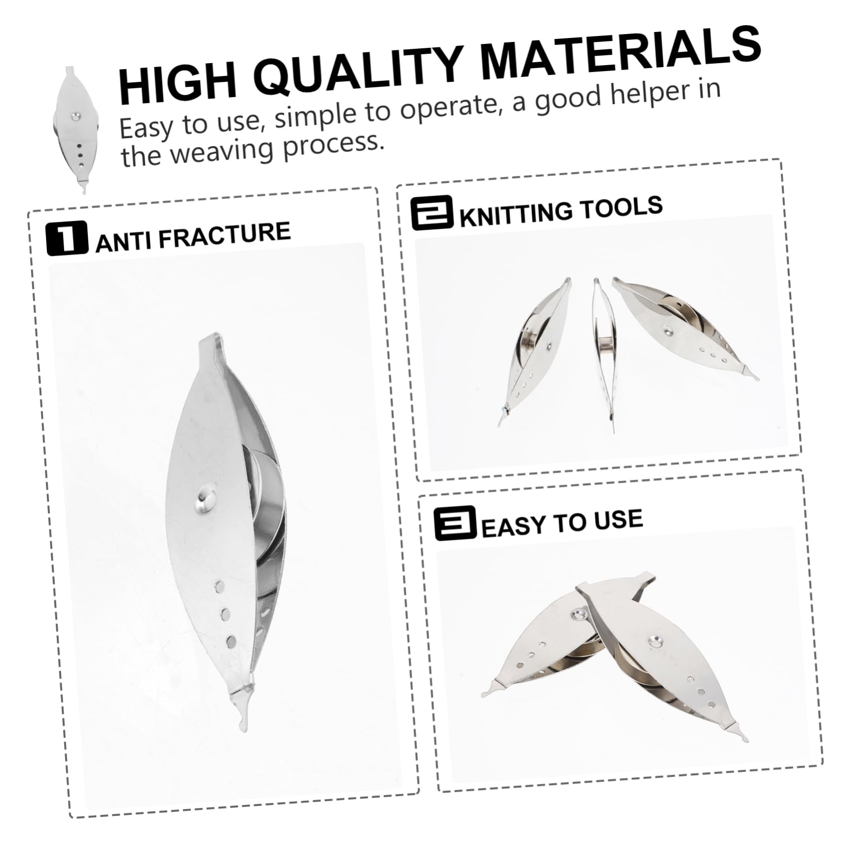 4 Sets Aus Legierungsmaterial Occhi-schiffchen Web-handwerkswerkzeuge Schiffchen Zum Spitzenmachen Robust Und Leicht Zu Tragen 3 Stück X 4