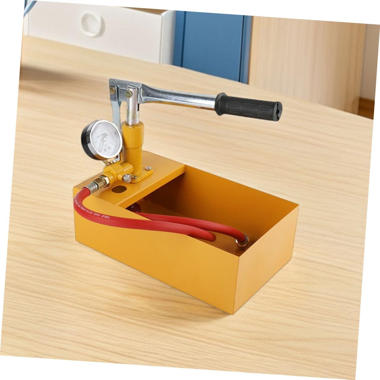 Homoyoyo 1 Set Manual Hydraulic Pressure Test Pump Water Pressure Tester for Pipes Valves Compact Design Safe Operation Versatile Plumbing Applications