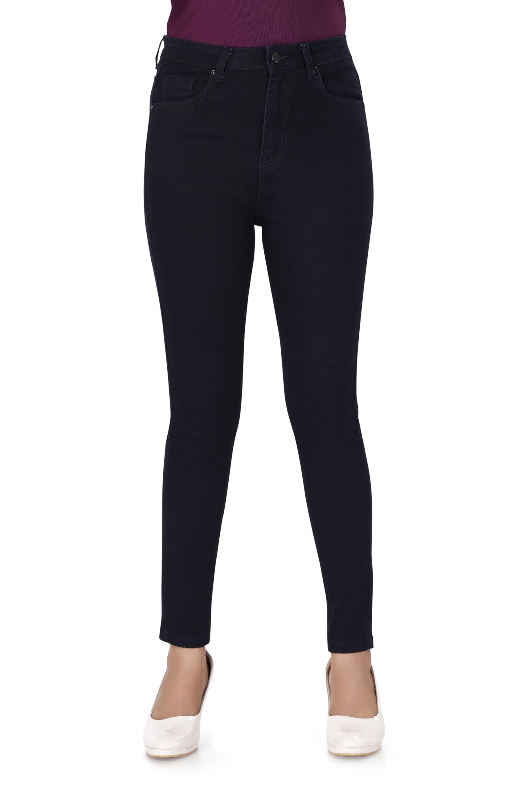 twge Women's Low Rise Skinny Fit Jeans - Single Button, Stretchable Denim Pants - Ankle Length - Stylish Casual Wear-picture-27