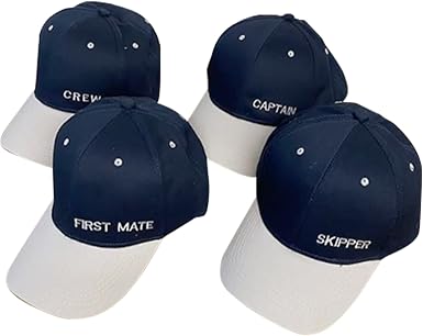 SET OF 4 NAUTICAL CAPS | CAPTAIN 