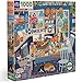 eeBoo Piece and Love Blue Kitchen 1000 Piece Square Adult Jigsaw Puzzle/Ages 14+ (PZTBUK)