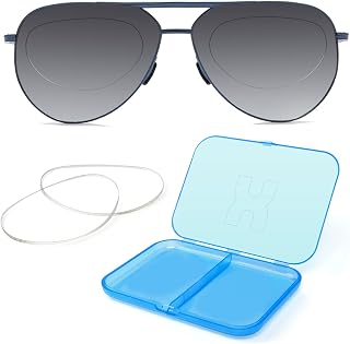 ALWAYSUV Stick-on Nearsighted Myopia Lenses Readers Stick Adhesive Reusable for Safety and Sunglasses Driving Office Use