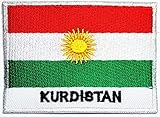 PARITA Kurdistan Flag Patch International Flag Embroidered Iron On Patches Flag Military Biker MC Club Motorcycle Jackets Bags Hat Jeans T-Shirt Backpacks Costume Emblem (13)