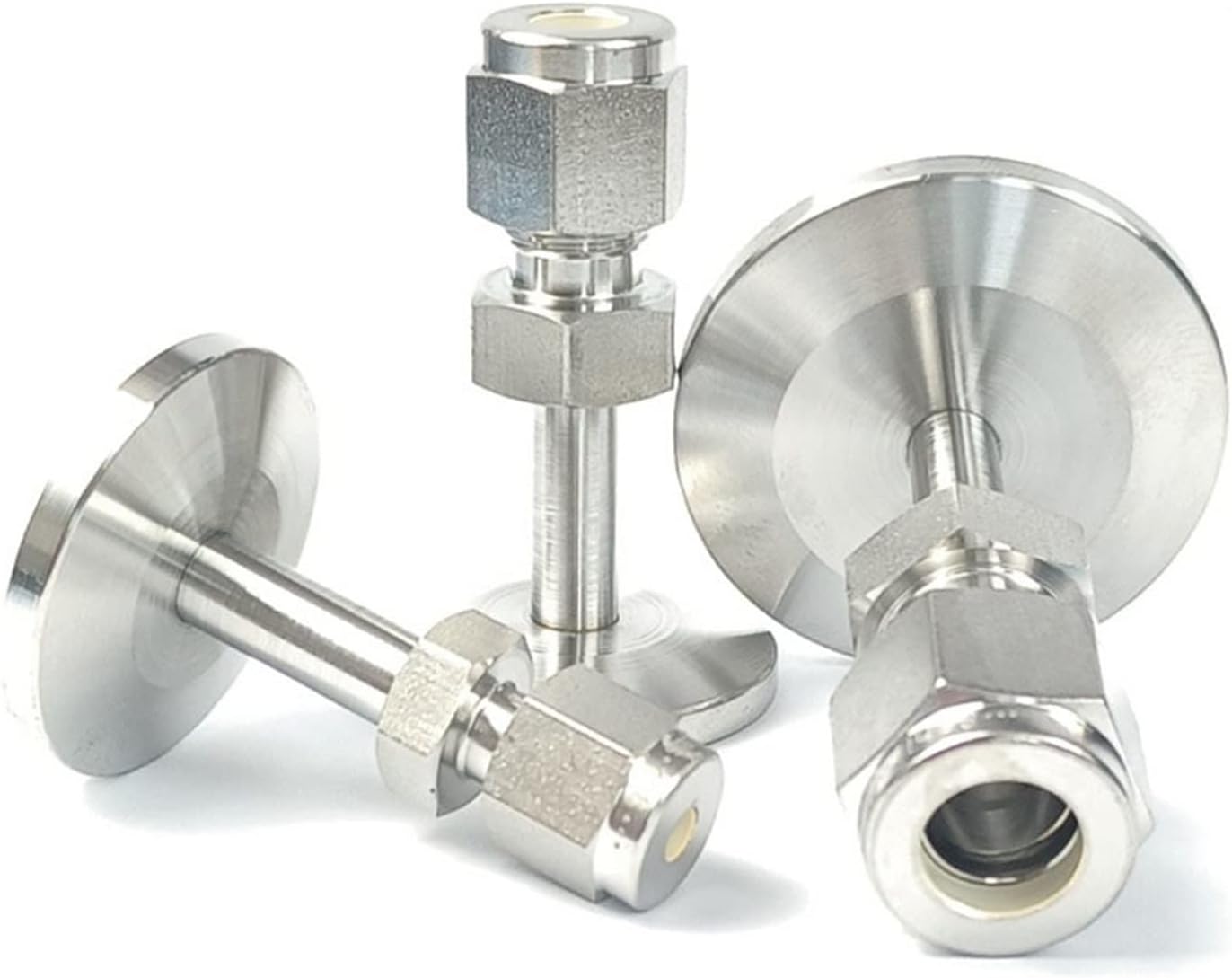 KF Flange Tube Fitting LOK KF16 KF25 KF40 KF50 1/8 1/4 3/8 1/2" LOK 3mm 6mm 8mm 10mm LOK Stainless Steel 316 rpl Swagelok (Size : KF25, Color : 6mm Tube Fitting)