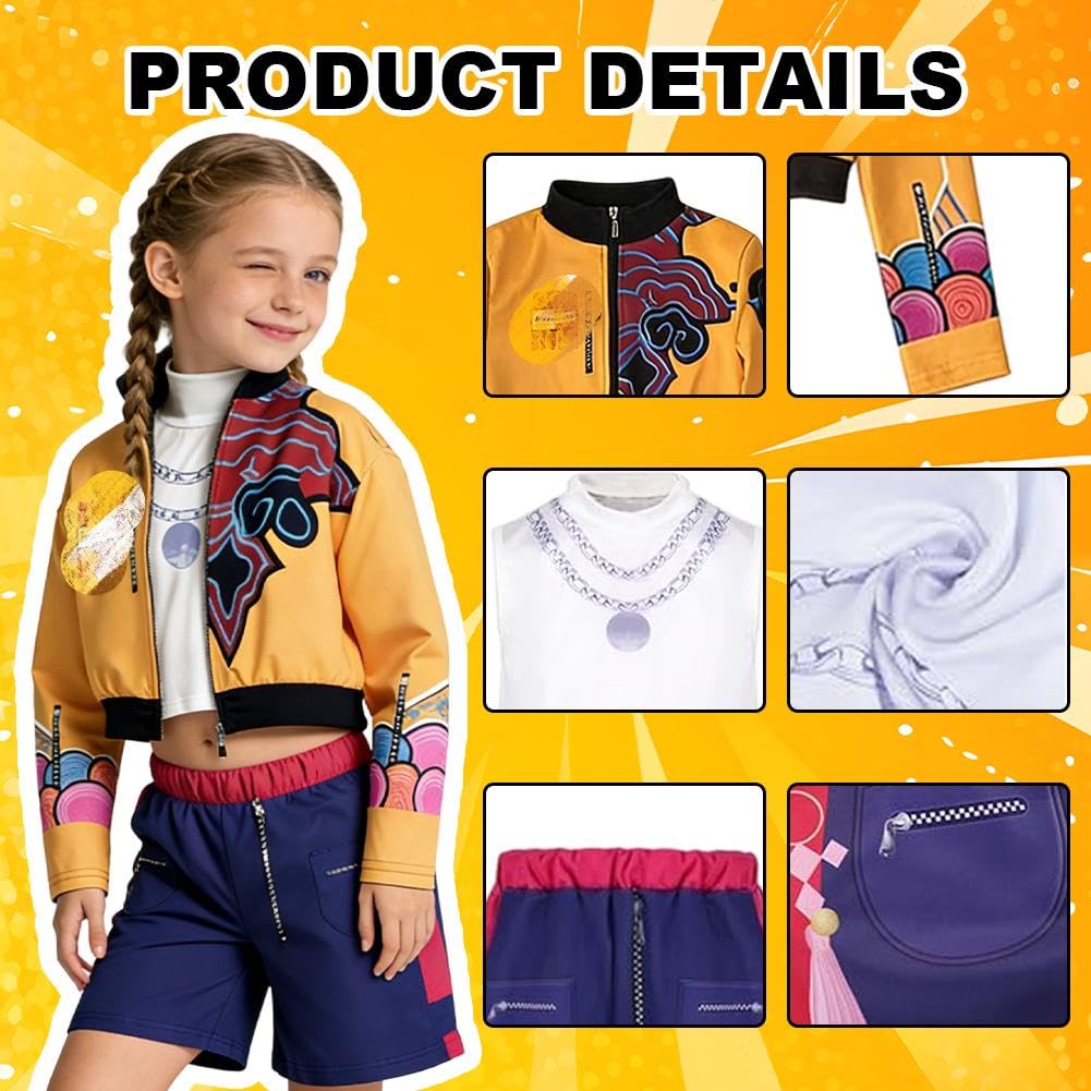 Costume per cosplay, costume da cacciatore, cantante pop, per Halloween, carnevale, feste e palcoscenici