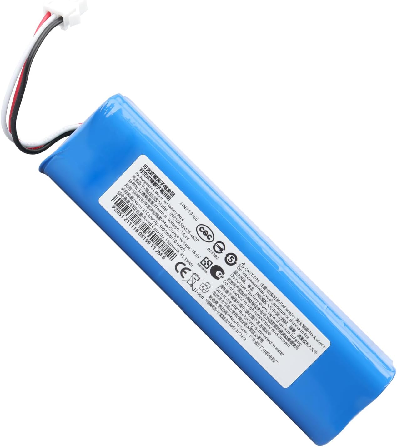 Replacement Battery for Proscenic M7 Pro M7 Max M8 Pro, Laresar L6 Pro, Xiaomi Viomi S9, Roidmi Eve Plus, Uoni V980 Max V980 Plus, Lydsto R1, Lenovo Lr1, Onson J30 Pro Robotsauger