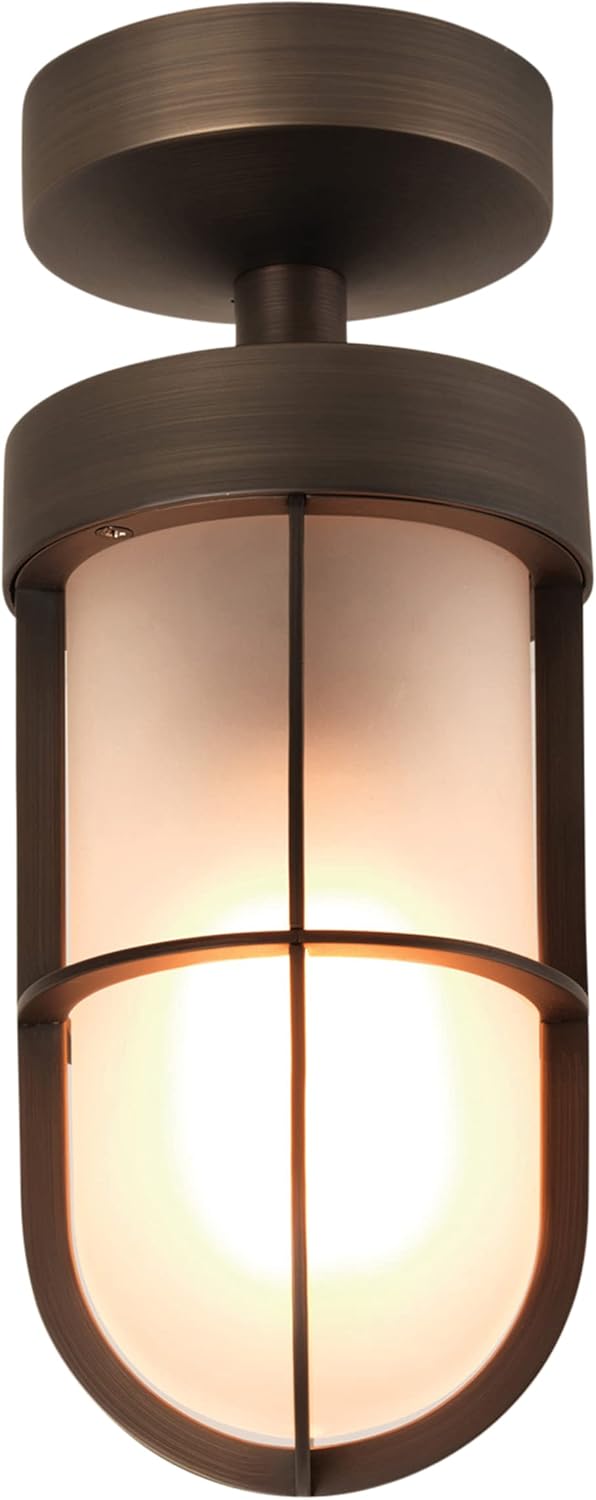 Astro Cabin Semi Flush Bronze Ceiling Light E27/ES 1368027 BigaMart