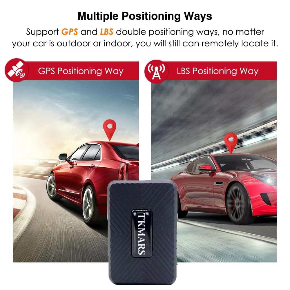 TKMARS Traceur Micro-GPS Tracker Petit Traceur GPS Le Plus Petit Appareil de Suivi GPS Traqueur Aimant pour Voiture Moto Vélo Scooter Enfants Valise Sacs TK913-4G