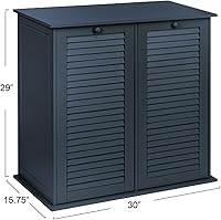 Vista 69 de Household Essentials - Gabinete para cestas de ropa sucia con apertura frontal