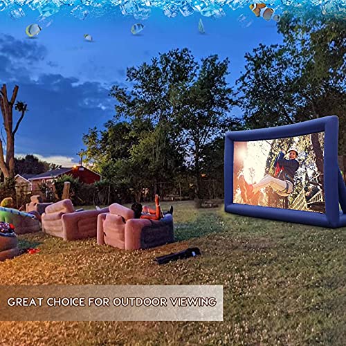 Pantalla inflable portátil para cine al aire libre 14 pies miniatura 2