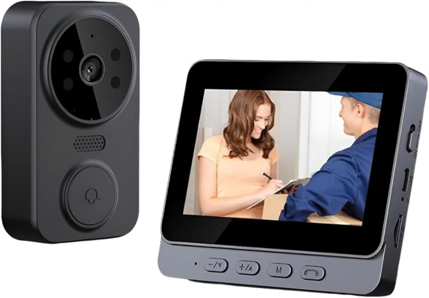 Amazon.co.jp: AZIEBAYワイヤレスインターホン、スマートビデオ