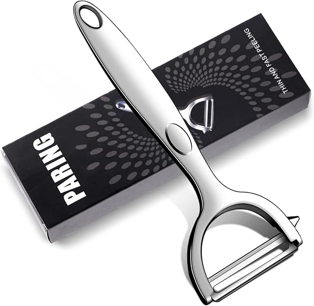 Skaaisont Potato Peeler for Kitchen, Sharp Stainless Steel Vegetable Peeler with Potato Eye Remover, Ergonomic Non-Slip Handle Y Peelers