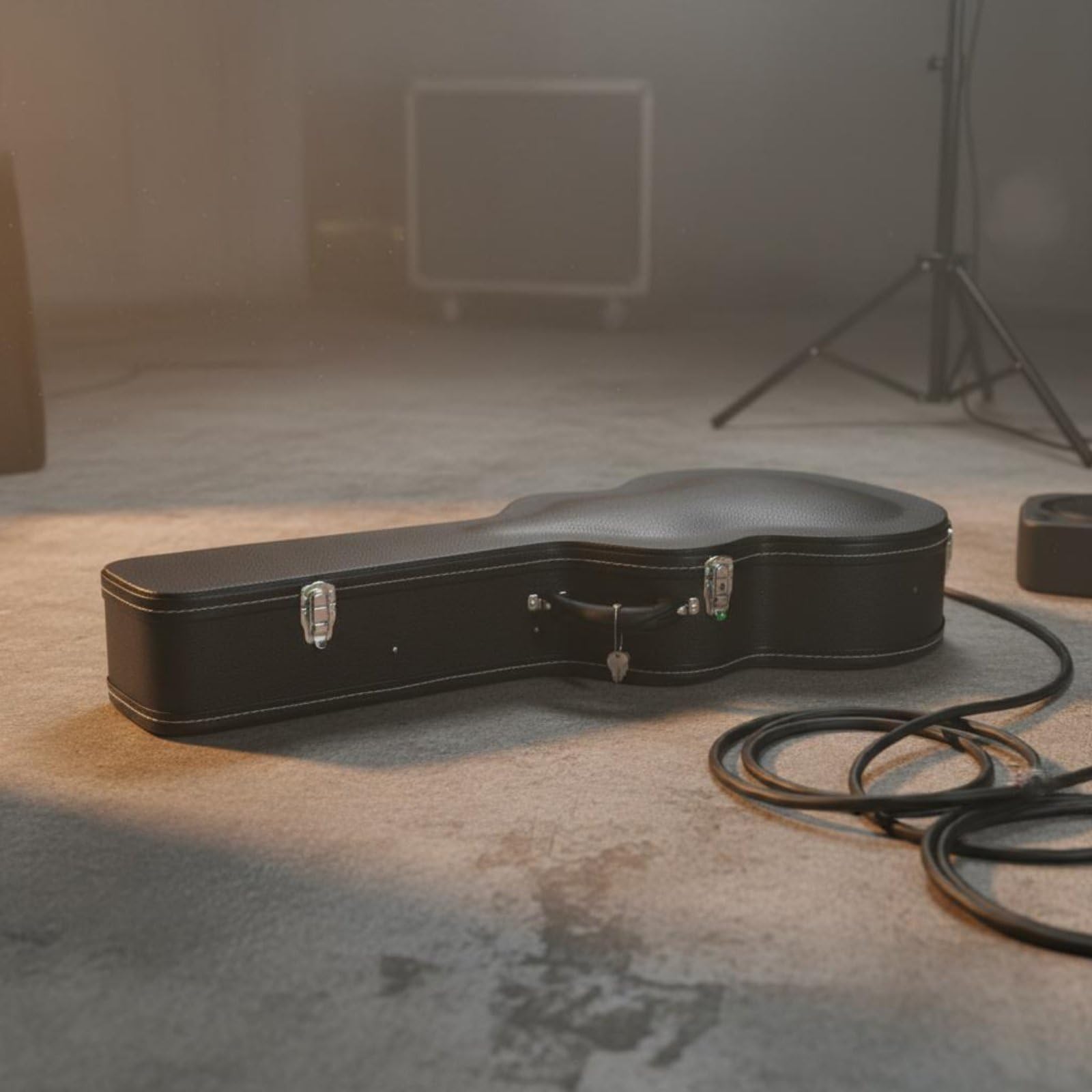 Custodia Rigida Chitarra Acustica Custodia Custodia Protettiva Valigetta Astuccio con Protezione da Urti E Pressioni E Struttura Resistente Facile da