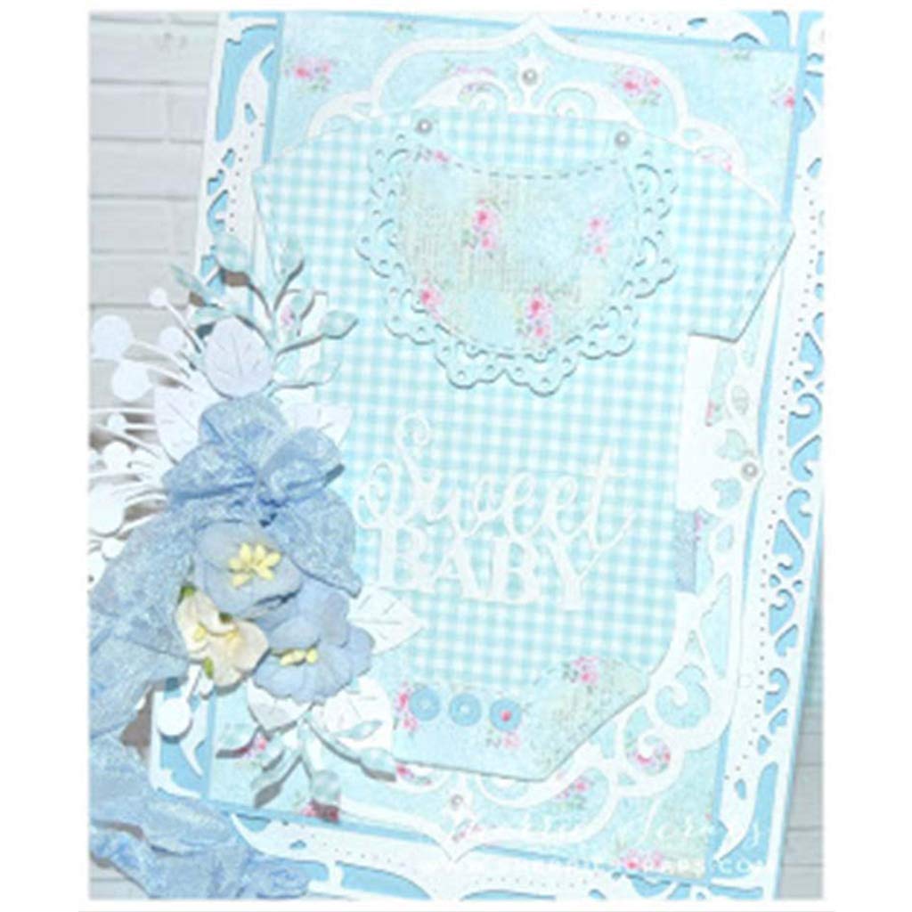 Sirchti Wall Brick Metal Cutting Die - Carbon Steel Stencil For Scrapbooking & Card Making