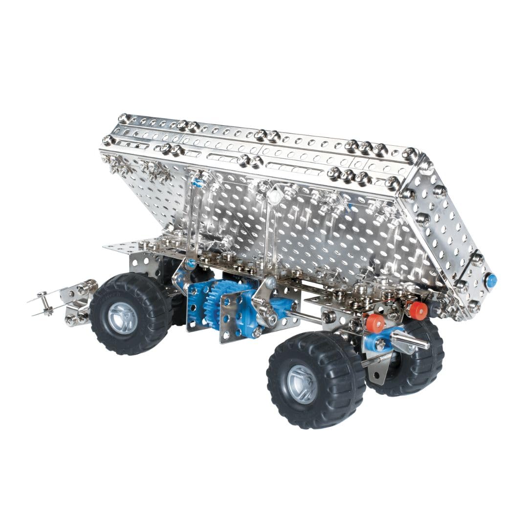 Eitech Mähdrescher & Traktor mit Anhänger - Metallbaukasten 00016 | 1.000+ Teile, Konstruktionsspielzeug, Bausatz Kinder 8 9 10 Jahre, Geschenk Mädchen Junge, Metall Baukasten, Stabilbaukasten
