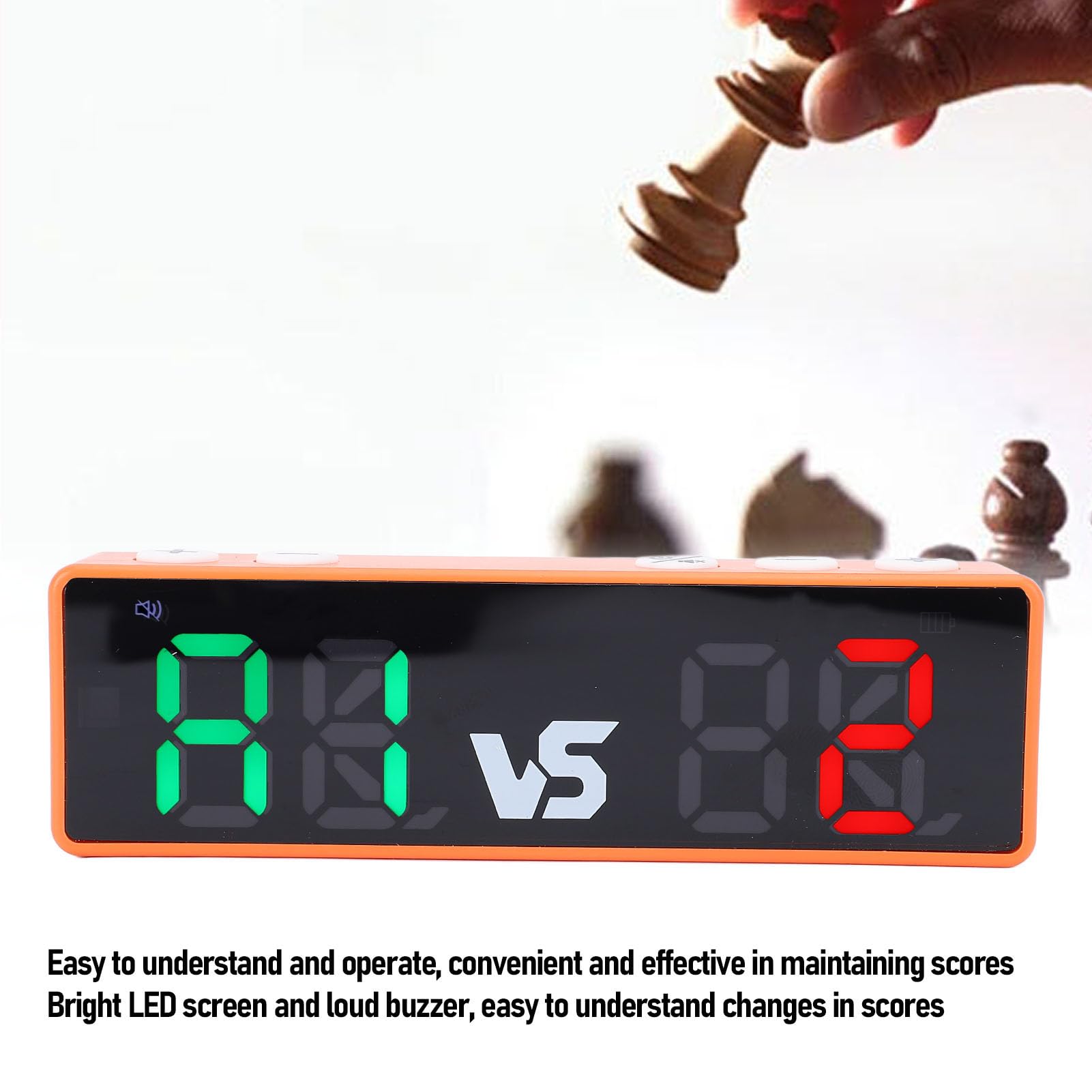 Zerodis Tragbare Elektronische Anzeigetafel mit Hellem Display und Lauter Summer, Langer Akkulaufzeit, Timer Countdown -Uhr Küchentimer Digital Visual Visual