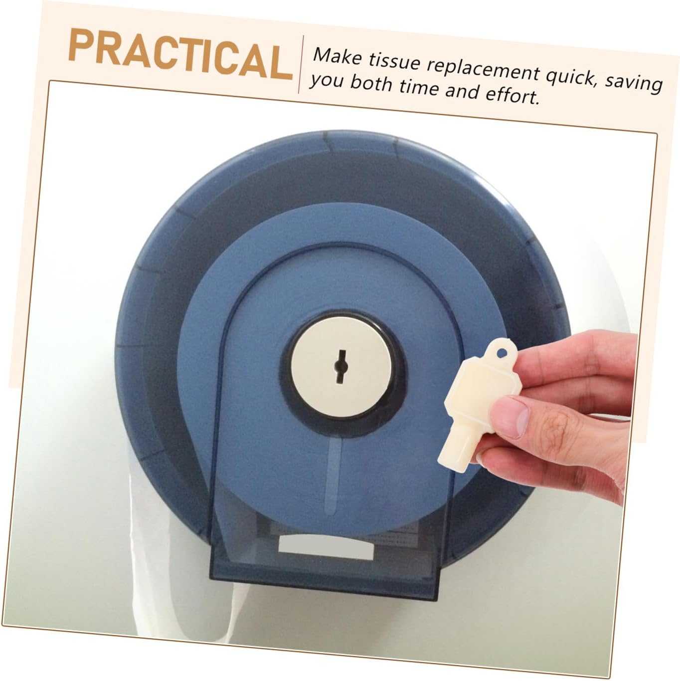 Paper Towel Dispenser Replacement Key for Commercial Tissue Holders