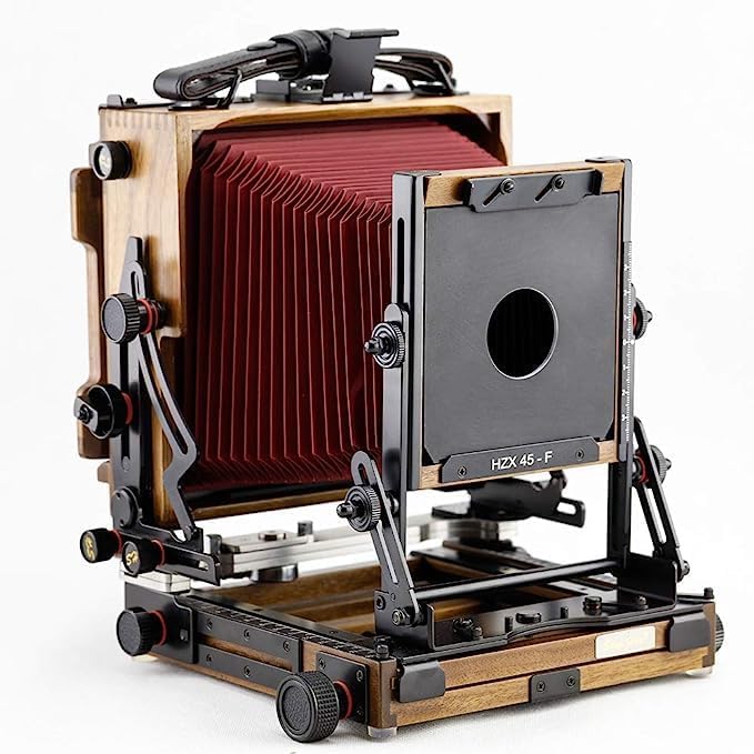Shen Hao SH HZX 45-F Walnut Wood 4x5 Field Folding Large Format Film Camera