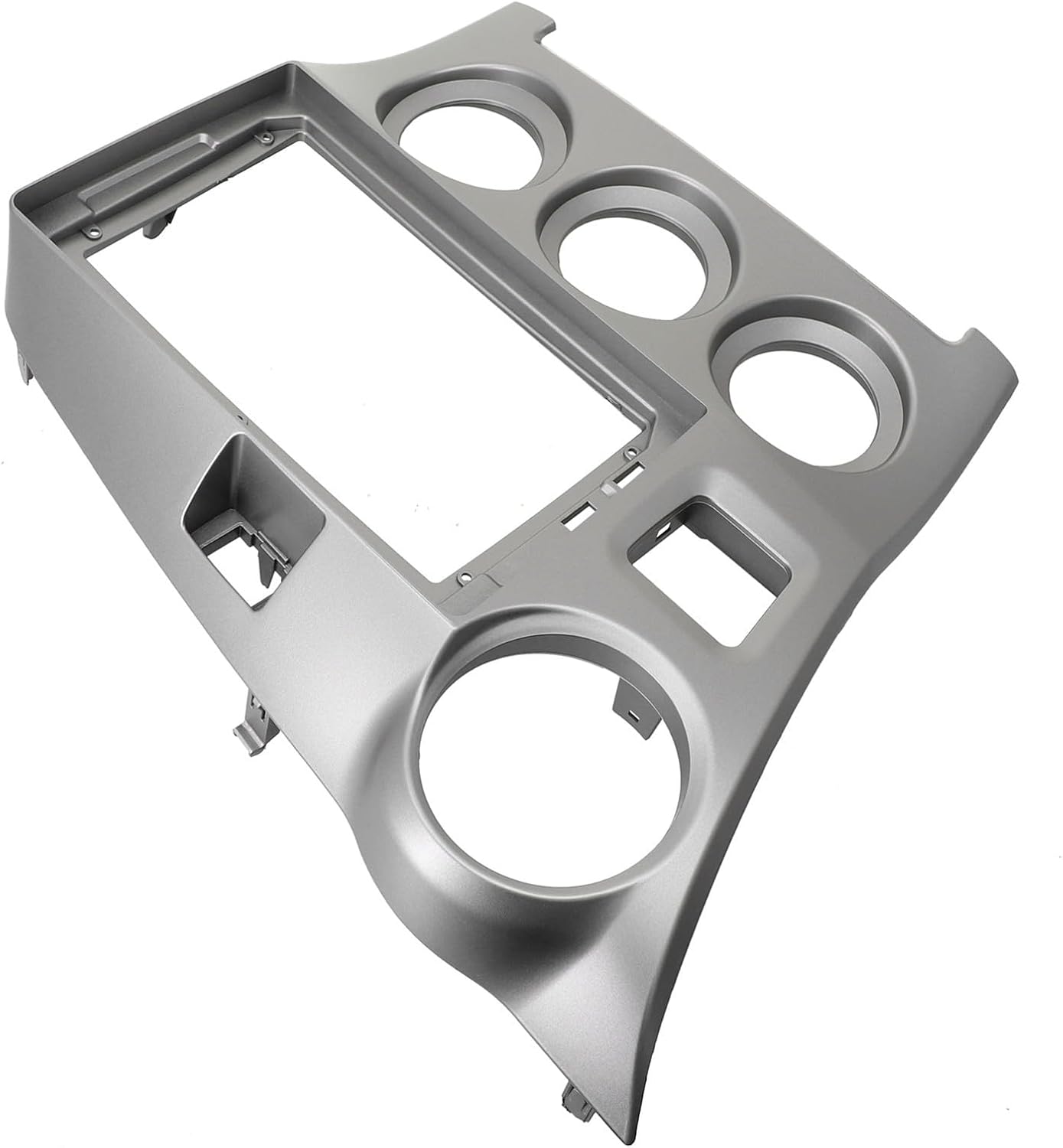 Wrenmor9 Inch Car Radio Stereo Fascia Frame Panel Silver Plastic Direct Replacement For Toyota Matrix 2009-2014 Front Exterior Trim
