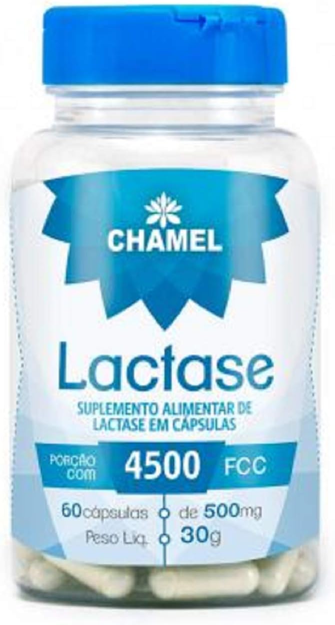 Chamel Lactase Em Cápsulas 4500Fcc - 60 Cápsulas