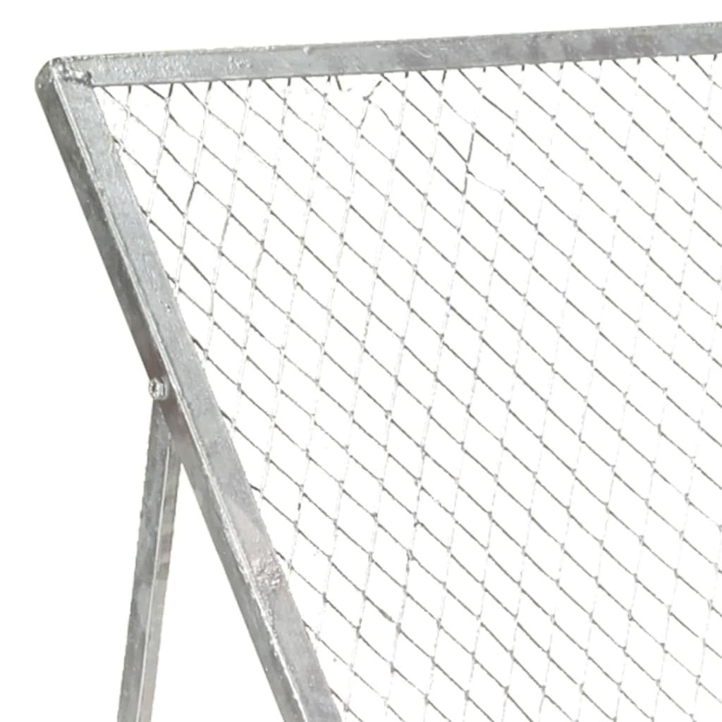 Gartensieb aus verzinktem Stahl 60 x 85 x 89 cm multifunktionales Gartenwerkzeug für Rasenpflege und Gartenpflege mit verstellbarem Winkelrahmen, robustes Gartengerät für Kompost