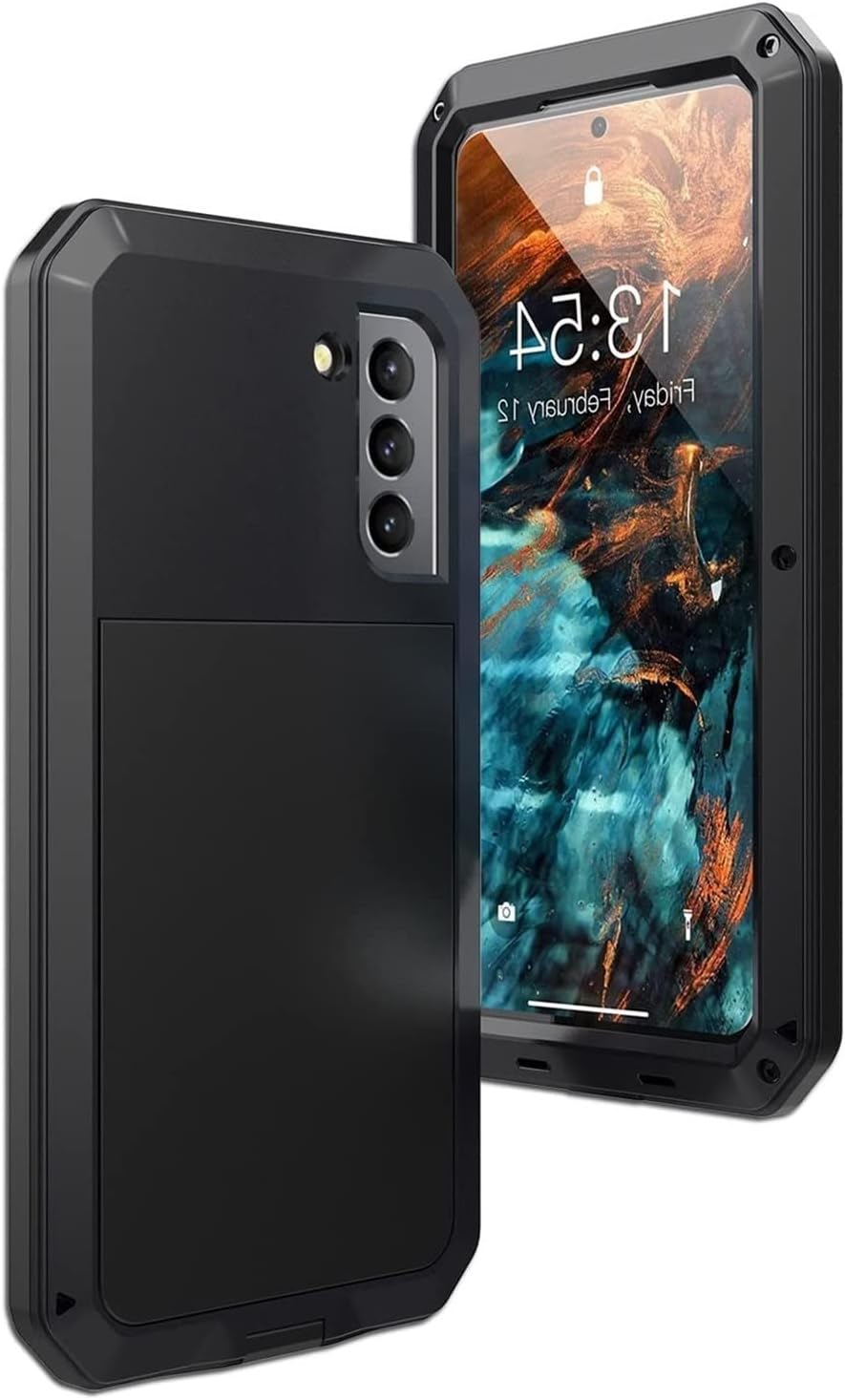 CZKE for Samsung Galaxy S22 Plus Case Doom Armor Metal Case,Anti Drop Full Body Protective Cases with Screen Protector (Color : Red, Size : S22 Plus)