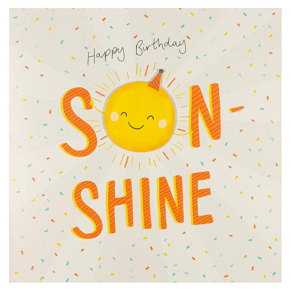 Paperchase Son shine happy birthday card, Multicolour, 00605240