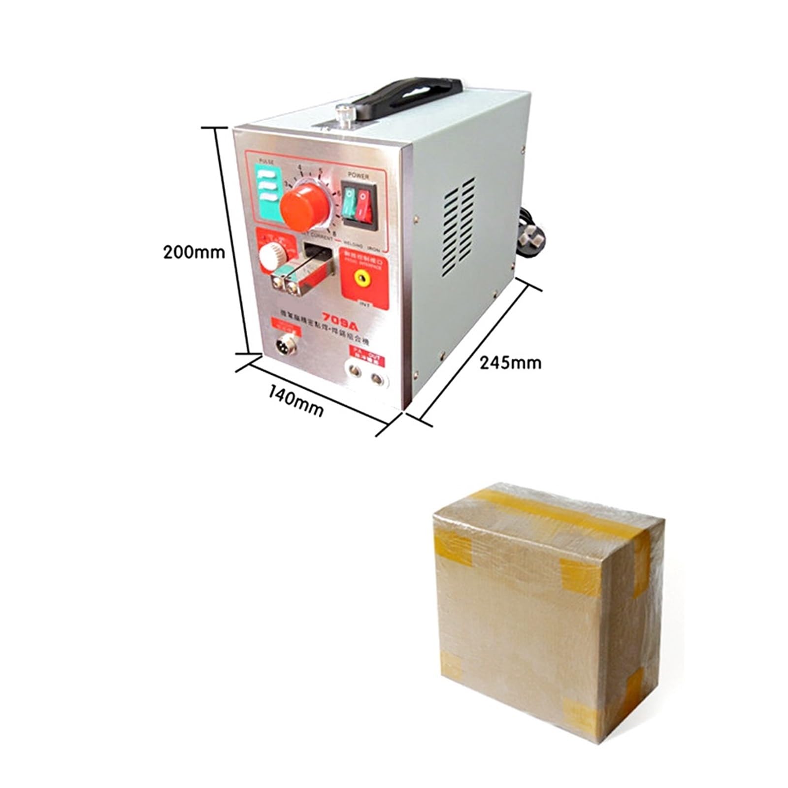 Soldador Por Puntos 709A, Máquina De Soldadura En Punto Pulso 1,9 KW For Batería Litio, Con Bolígrafo Remoto Gran Rendimiento De Soldadura