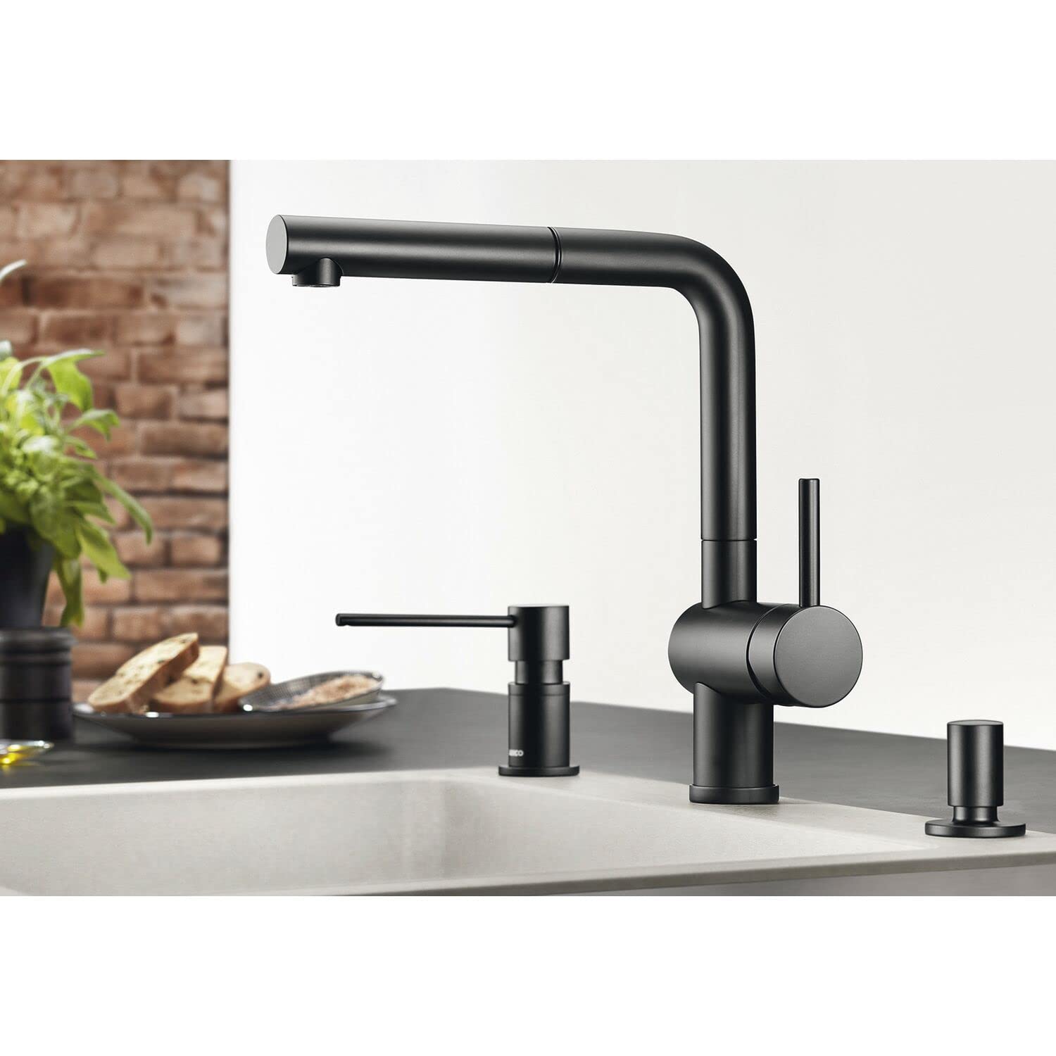 BLANCO LINUS-S 525807 Miscelatore, nero opaco