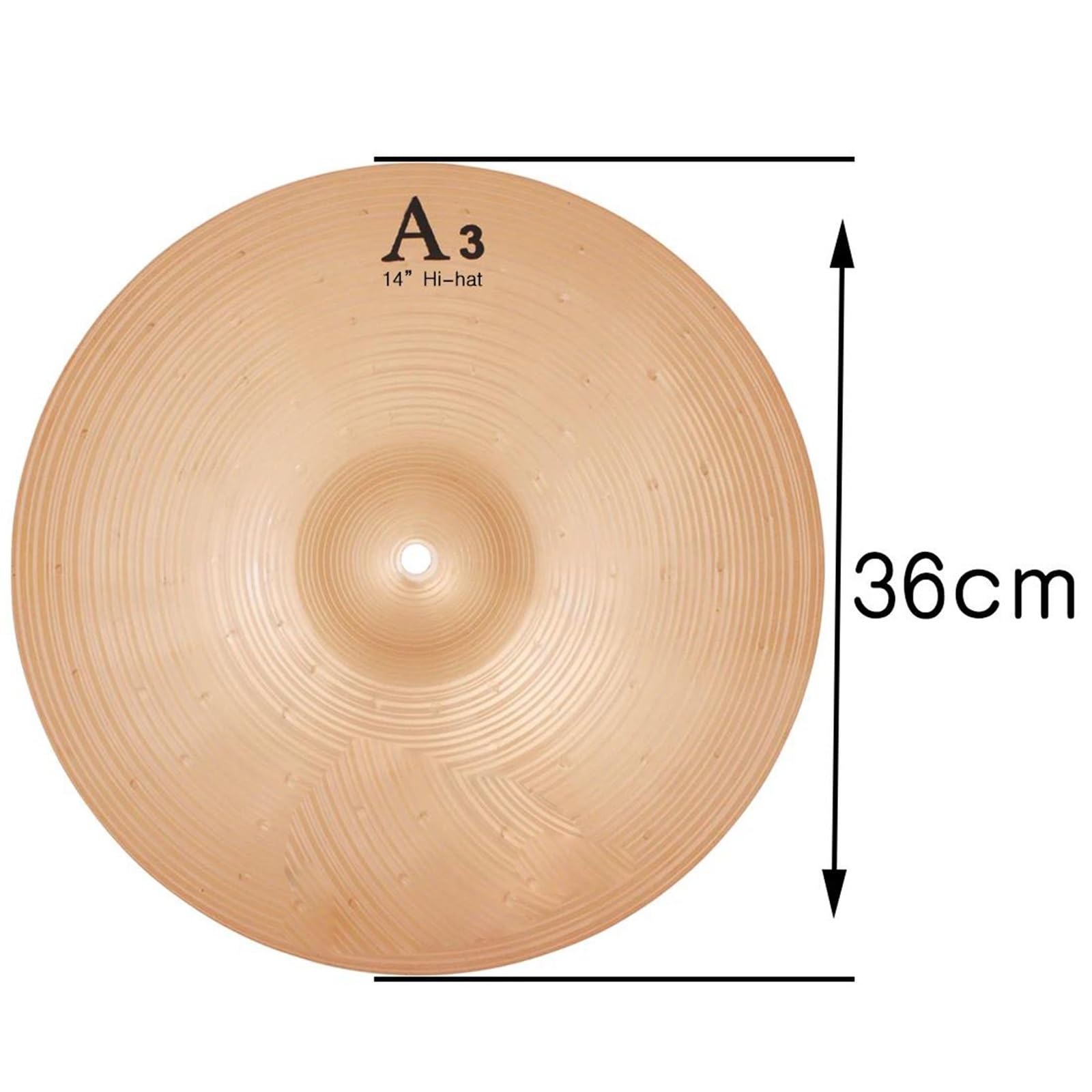 Miłośnicy Muzyki Talerz Crash Cymbal Gong 8 10 12 14 Cali Dla Graczy Początkujących Instrumenty Perkusyjne Akcesoria Zestaw Perkusyjny Hi Hat(14 inch)