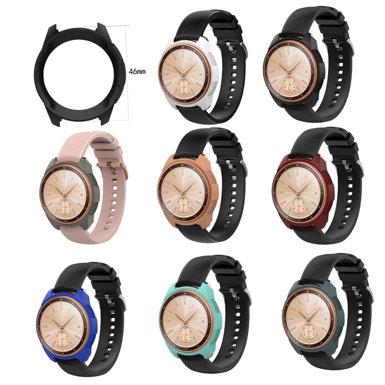 OSALADI 16pièces Coque De Protection Complète pour Montre Étui Transparent Antichoc Et Anti-Rayures pour Watch Frontier Couleurs