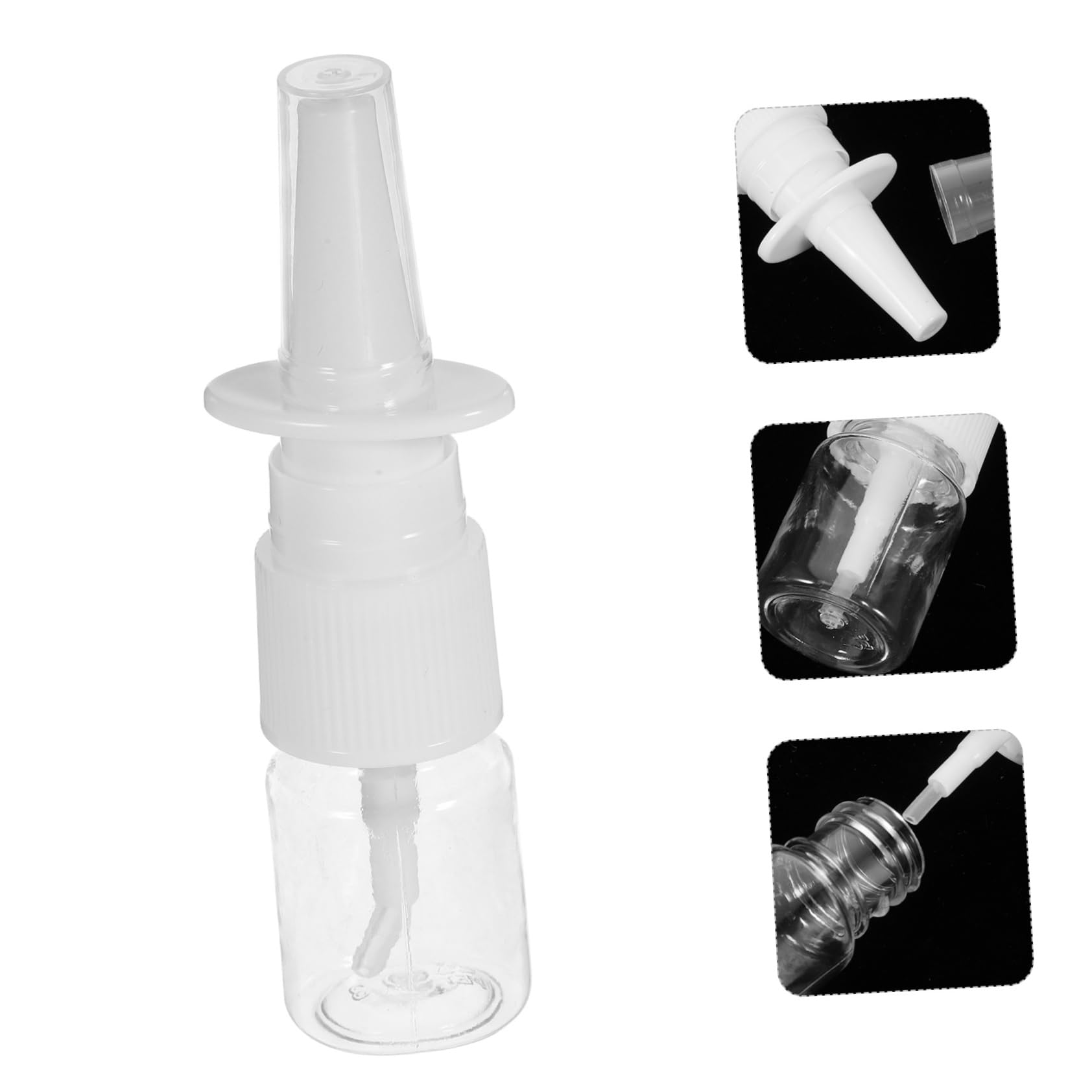 10 Sätze Nasensprayflasche Dicke Pet Sprühflasche Transparent Tragbar Für Reisen Und Outdoor Aktivitäten Aus Langlebigem Kunststoff Auslaufsicher Und Kompakt 20 Stück * 10