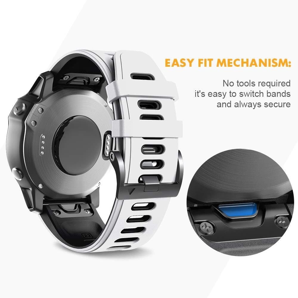 Pasek do zegarka Fenix 8 do zegarka Fenix 6, Fenix 5, Fenix 5 Plus, Fenix 7, Forerunner 935, Forerunner 945, Approach S60, Quatix 5