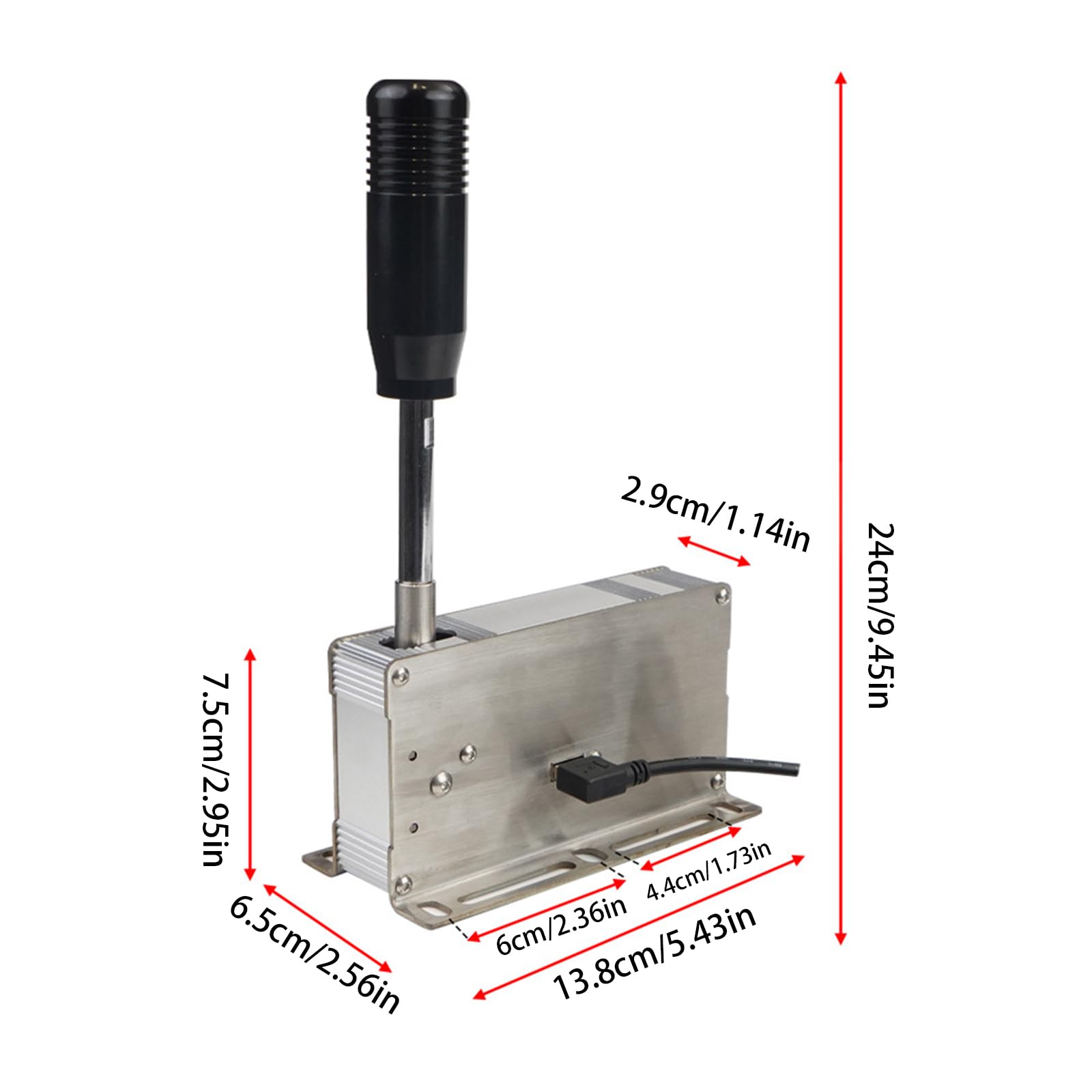 3. Palanca De Cambios Secuencial Para PC/consola Controlador Aluminio Acción Rápida Integración Perfecta Palanca Cambios Carreras Profesional